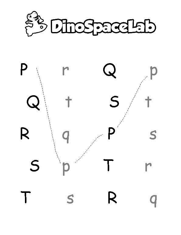 Tracing Letters P-T 6 Preschool Worksheet