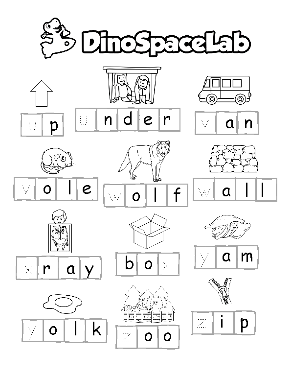 Tracing Letters U-Z 7 Preschool Worksheet