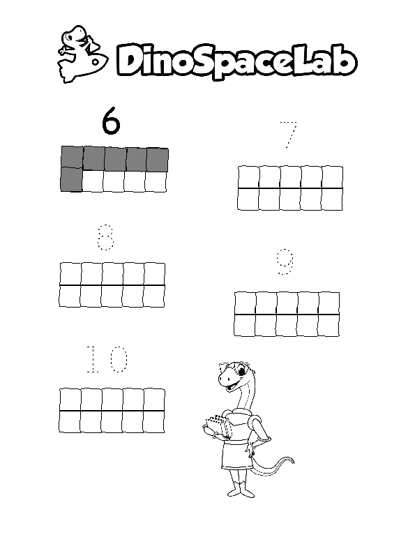 Counting Numbers 6-10 8 Preschool Worksheet