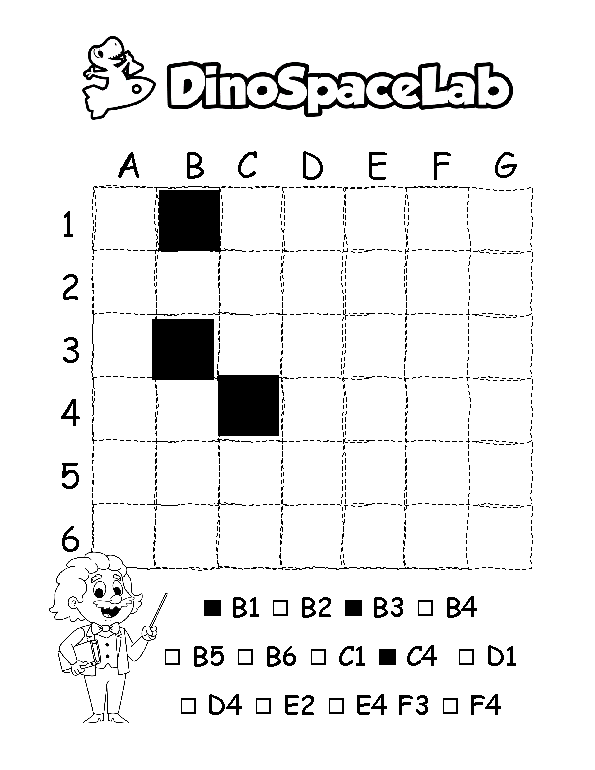 Grid Coordinates 13 Preschool Worksheet