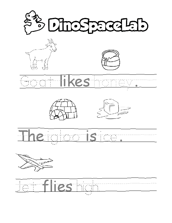 Tracing Words 2 3 Preschool Worksheet