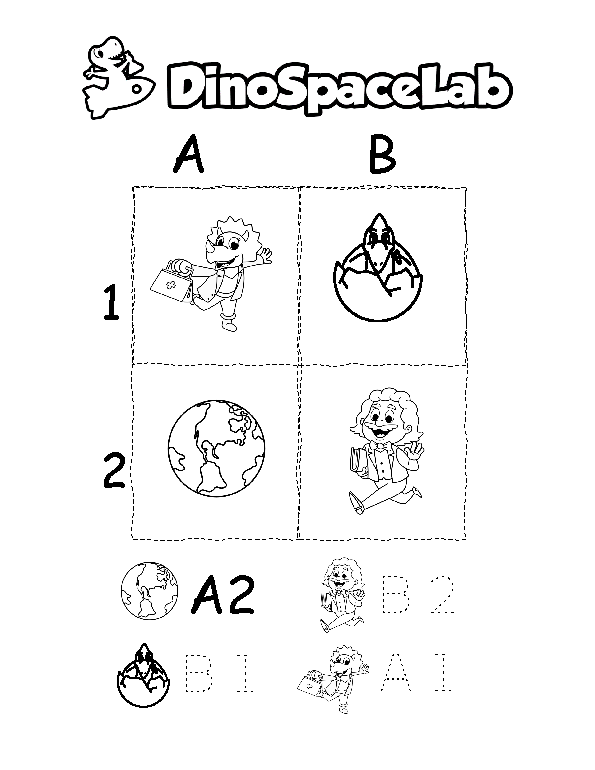 Grid Coordinates 3 Preschool Worksheet